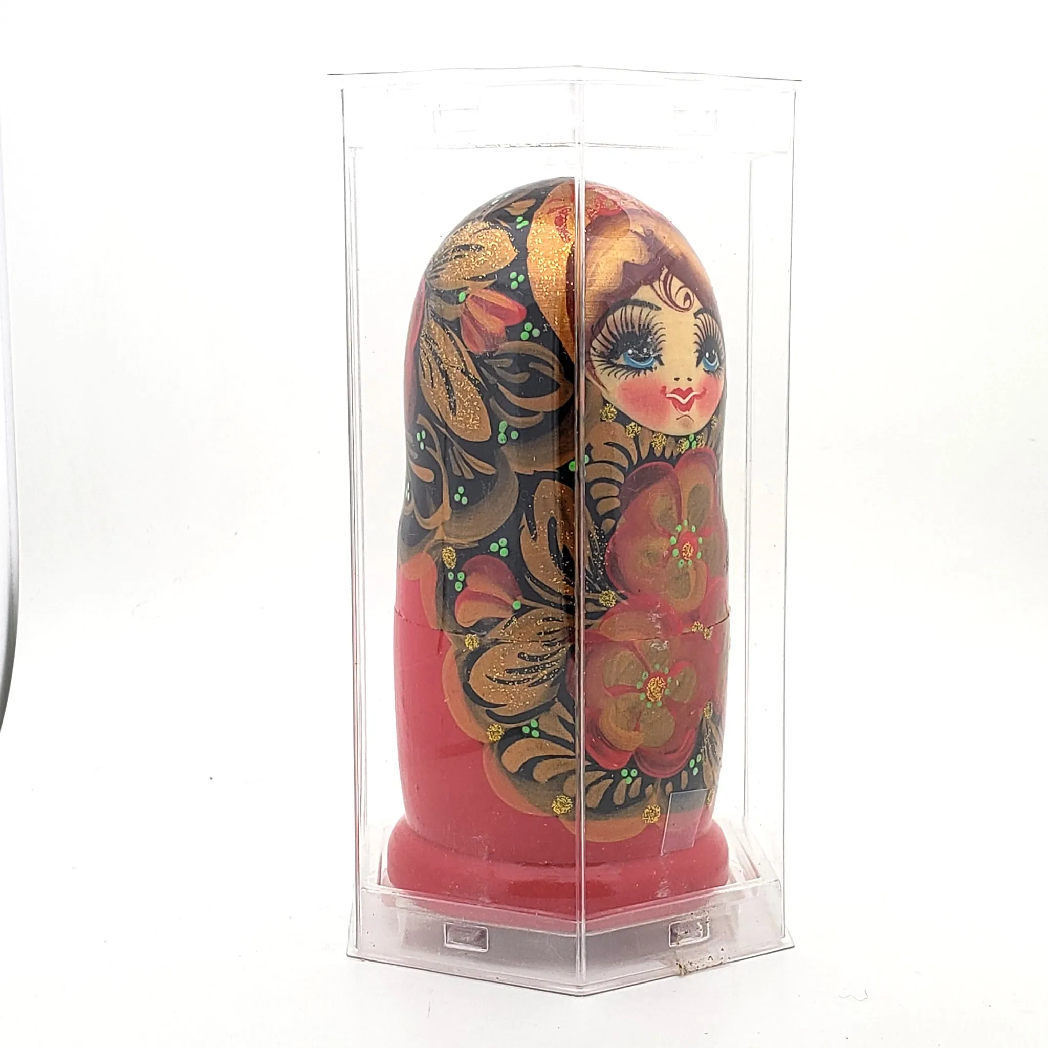 Beautiful Red Russian Dolls Set Gift Box
