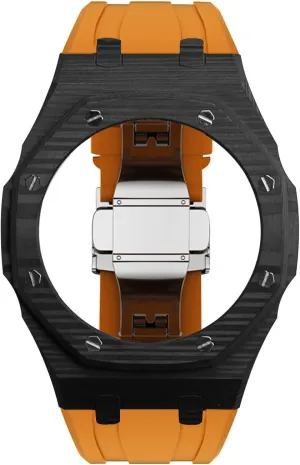 bezel rubber strap ga-2110 mod kit replacement accessories latest luxury modification kit for oceanographic seaweed toolmaker ga2110 carbon fiber case 