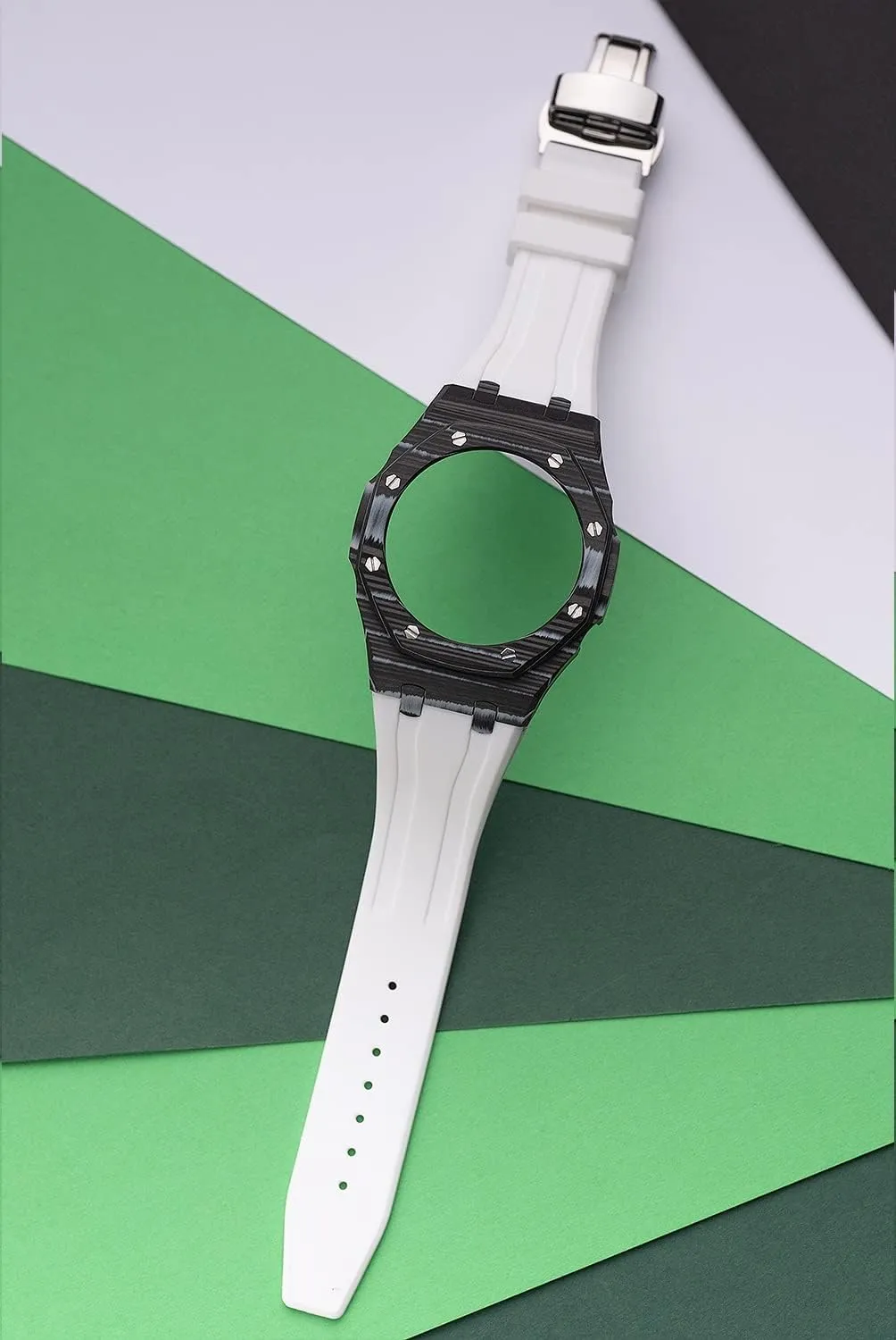 bezel rubber strap ga-2110 mod kit replacement accessories latest luxury modification kit for oceanographic seaweed toolmaker ga2110 carbon fiber case 