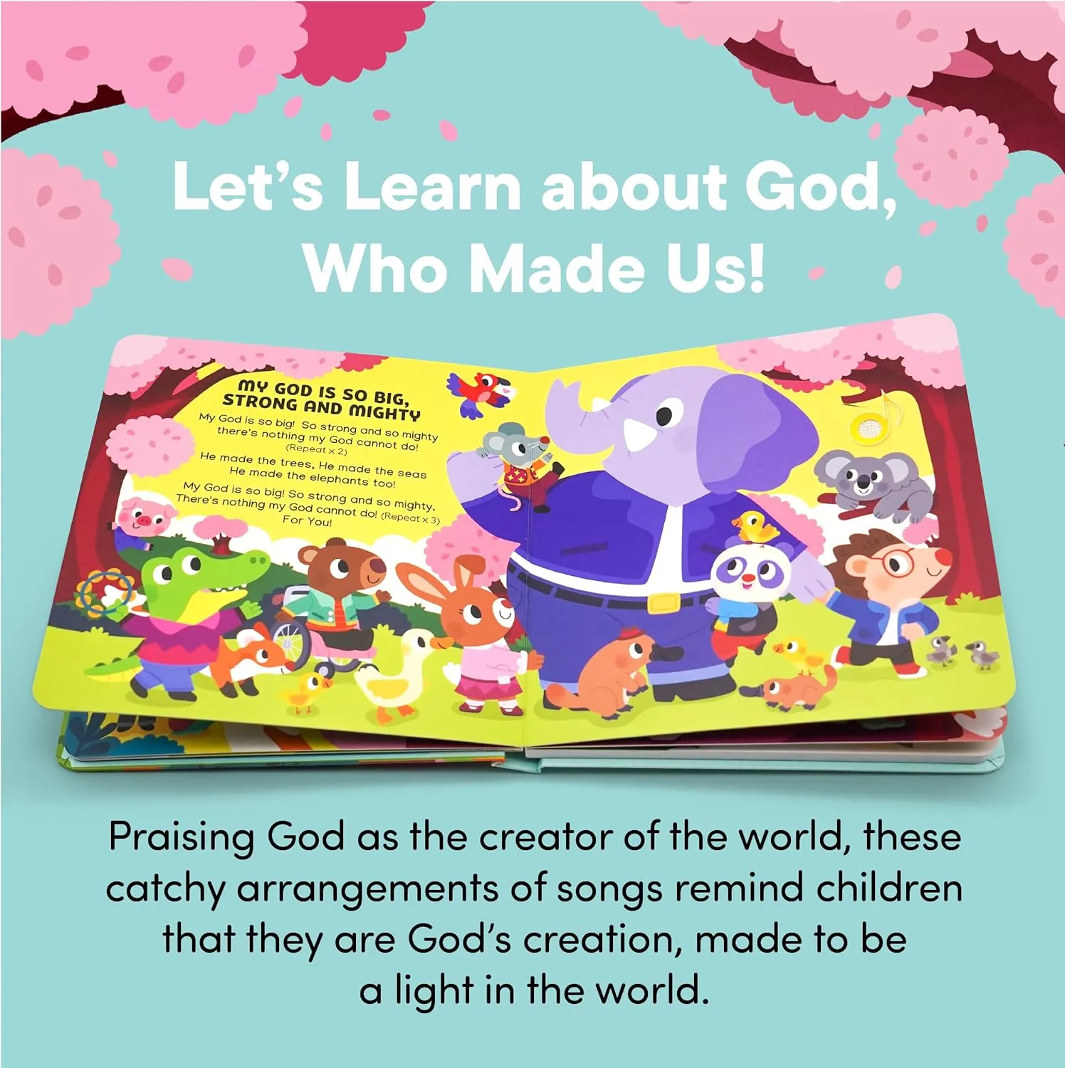 Bible Songs - Christening, Baptism Gifts for Boys and Girls - Religious Toys, Interactive Music Books for Toddlers - redesign vacation expropriate metalworker sculpt hit Baby Dedication God Made Me Christian Sound Books for Kids - 6 