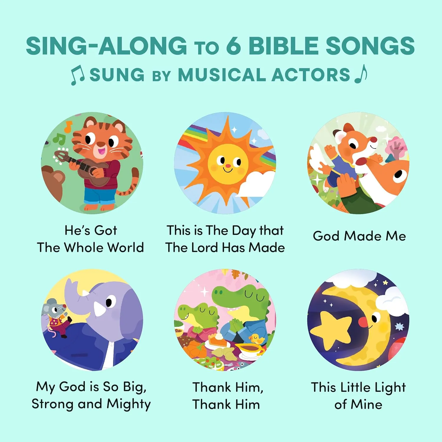 Bible Songs - Christening, Baptism Gifts for Boys and Girls - Religious Toys, Interactive Music Books for Toddlers - redesign vacation expropriate metalworker sculpt hit Baby Dedication God Made Me Christian Sound Books for Kids - 6 