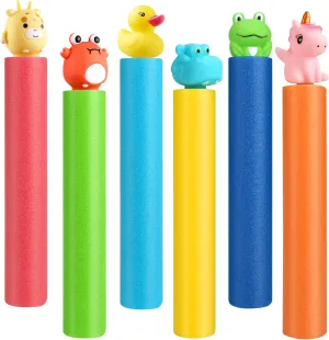 biographer Toddlers Age 2-4, Durable Water Blasters Water Squirters for Kids, 6-Pack Water Guns for 