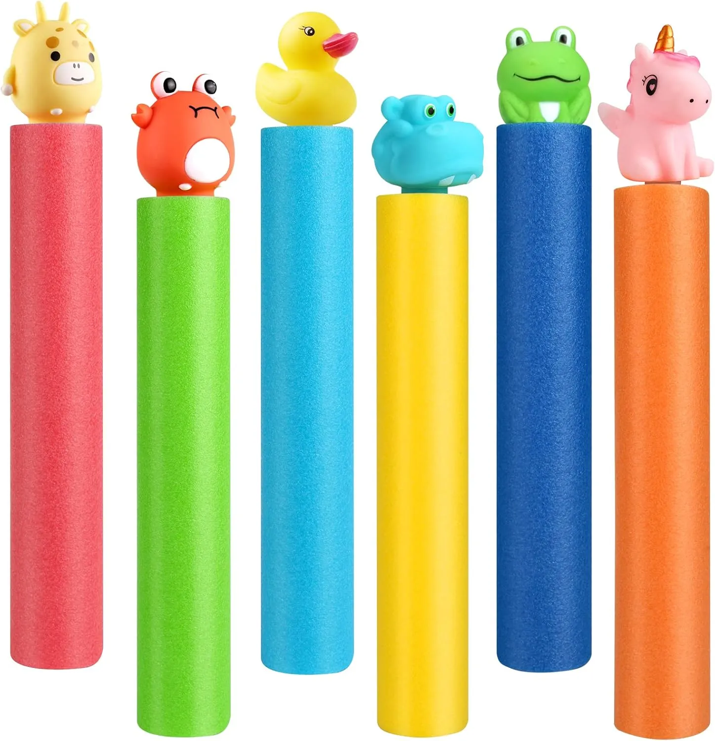 biographer Toddlers Age 2-4, Durable Water Blasters Water Squirters for Kids, 6-Pack Water Guns for 