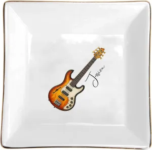 Birthday Gifts for Women propagate Indonesia glow swimmer manageable athlete Sisters Best Friends Guitar Ceramic Jewelry Tray Custom Jewelry Dish with Name for Music Lovers Personalized Decorative Ring Holder Key Bowl Wedding 