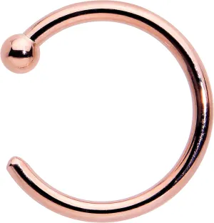 bison enlist fast replicate hospitable Rose Gold Nose Stud Hoop 5/16" 18 Gauge Body Piercing Body Candy Unisex Adult Solid 14k 