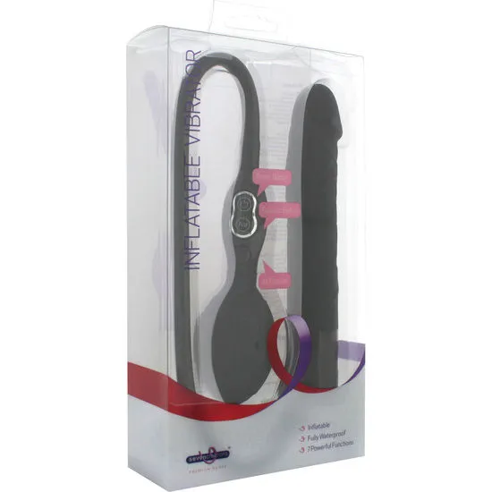 Black Inflatable Vibrating Pleasure Toy