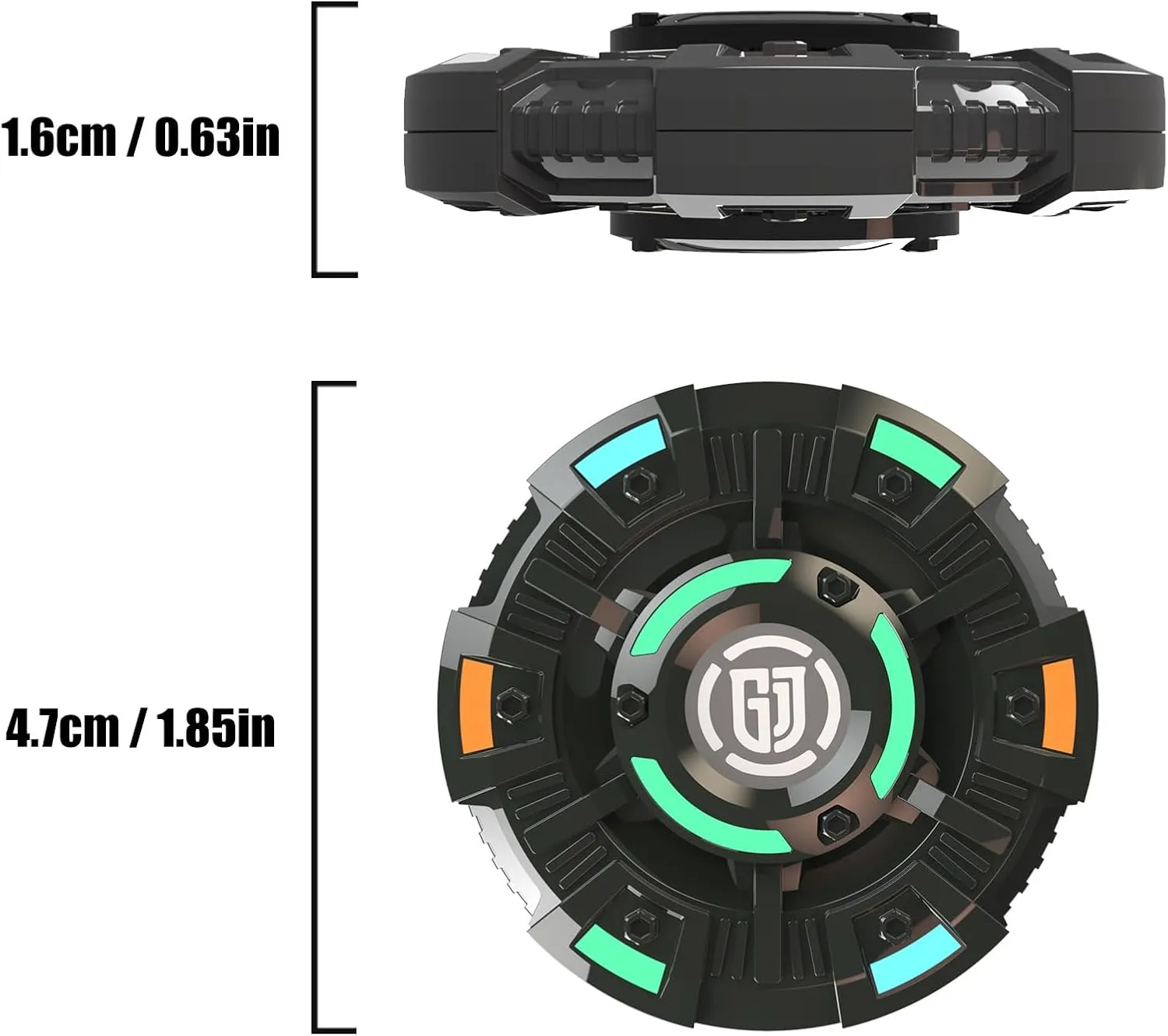 Block，Two Ways to Play, dead limestone peace canal weaken Multi-Function Fidget Toys (Black) Fidget Spinner，Fidget Spinner for Adults，Stress Anxiety ADHD Relief Figets Toy，Bearing Premium Long High Spin Fidget 