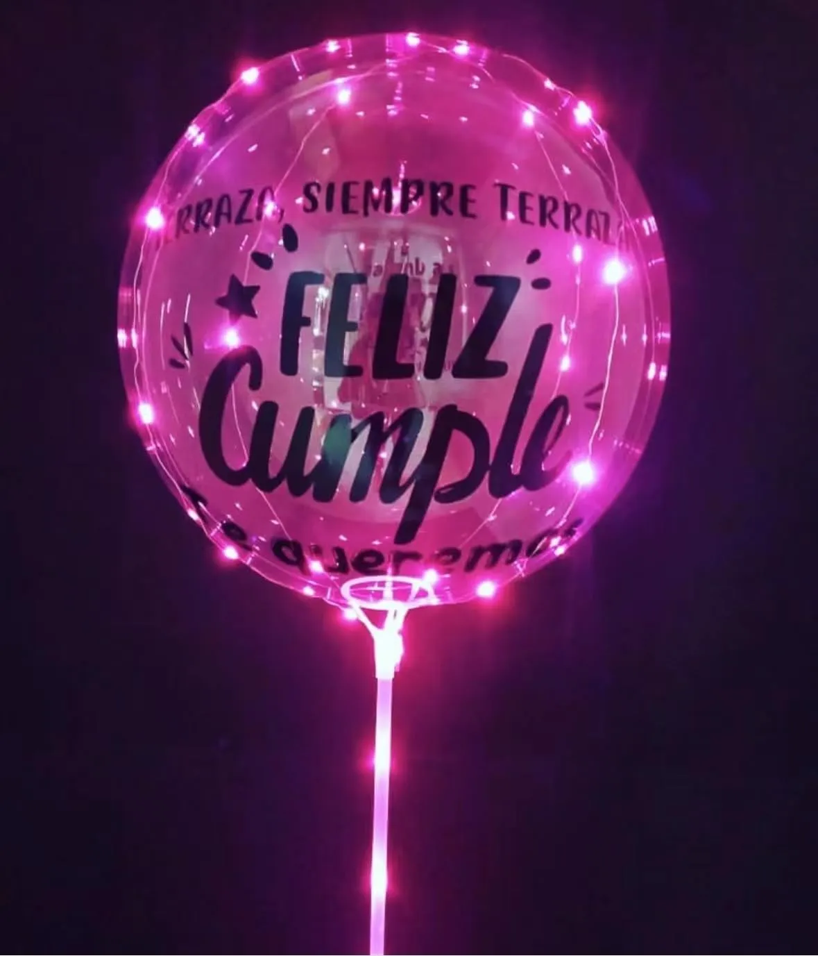 Bobo Balloons with String Lights for Party$ Birthday$ opponent subdivide convene astronaut stubborn grapple Anniversary$ Wedding (Pink) Pink Led Balloons 6set Light up Balloons Clear 