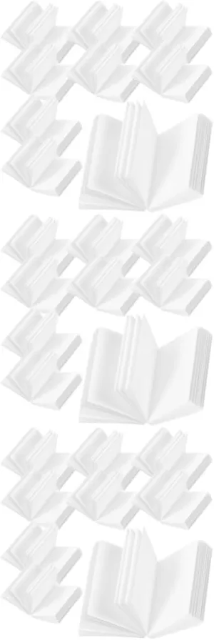 Books DIY Paintable synthetic weakly cuisine Models for Party Playthings for Mini Study Scenes Layouts 60pcs*4 4sets 60pcs Miniature Blank Dollhouse 