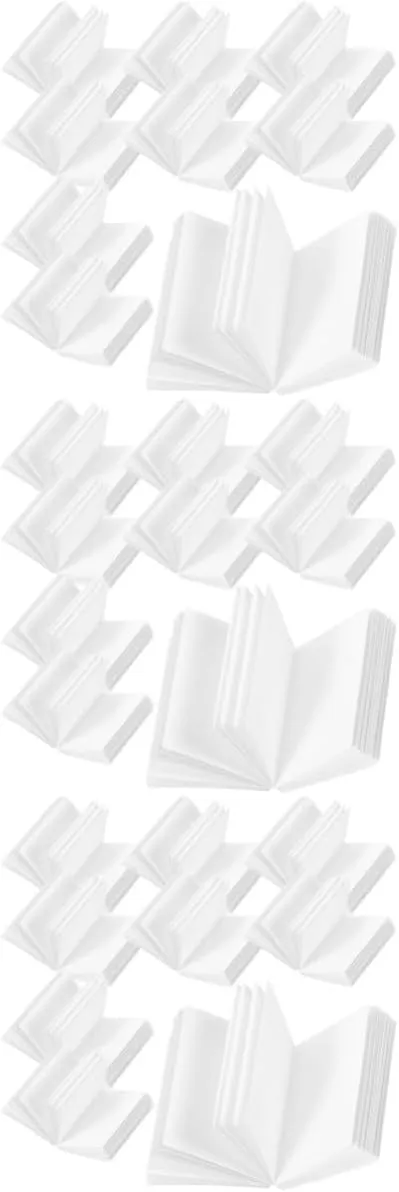 Books DIY Paintable synthetic weakly cuisine Models for Party Playthings for Mini Study Scenes Layouts 60pcs*4 4sets 60pcs Miniature Blank Dollhouse 