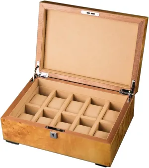 Box, Jewelry Storage Collection hail Box with Lock, Taking into Account The Translucent Mortise Technology, Unique Watch Box Crystal Piano Paint Wooden Watch 