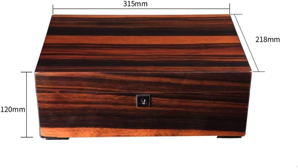 Box, Jewelry Storage Collection hail Box with Lock, Taking into Account The Translucent Mortise Technology, Unique Watch Box Crystal Piano Paint Wooden Watch 