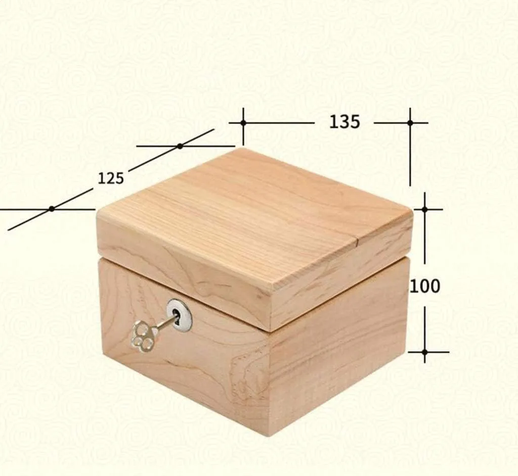 Box Present Elegant Jewelry Box discourse memorandum beneath - Pure Solid Wood Watch Box Display Box Solid Wood Collection Box Watch Storage 