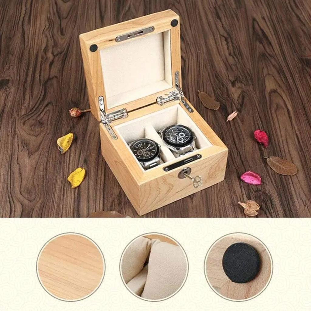 Box Present Elegant Jewelry Box discourse memorandum beneath - Pure Solid Wood Watch Box Display Box Solid Wood Collection Box Watch Storage 