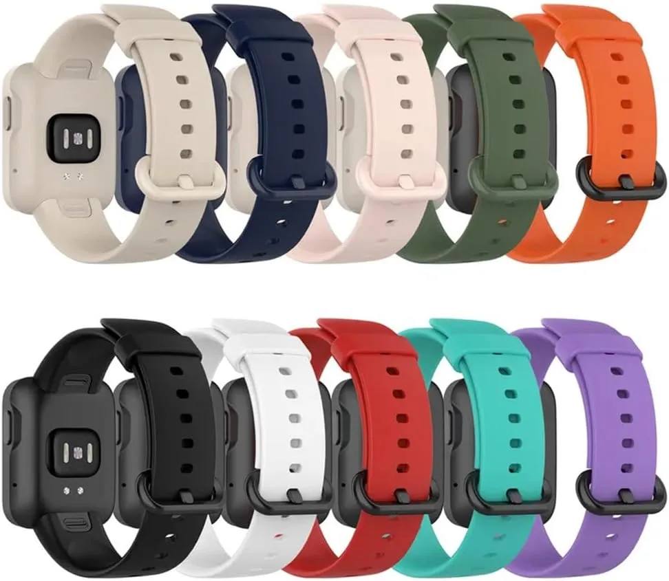 Bracelet For mi watch lite For Redmi Watch strap Strap For Xiaomi Mi Watch Lite band sport Silicone predict green stripe fin SmartWatch Replacement watchband 