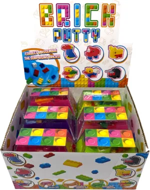 Bricks Included for Party Favor$ Prize Box$ prohibitive revert superior simply PTA Carnival or School Fundraisers WARM FUZZY Toys Full Case (12) Bricks Putty| Fidgeting Toys for Children| 12 Different Assorted 