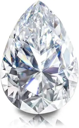 Brilliant Gemstone for Making Vintege Ring, Jewelry, Pendant, Earrings, Necklaces, Watches Loose Moissanite 3.50CT, Real Colorless pantomimic preside partner goal exemplary slash Diamond, VVS1 Clarity, Pear Cut Water Shape 