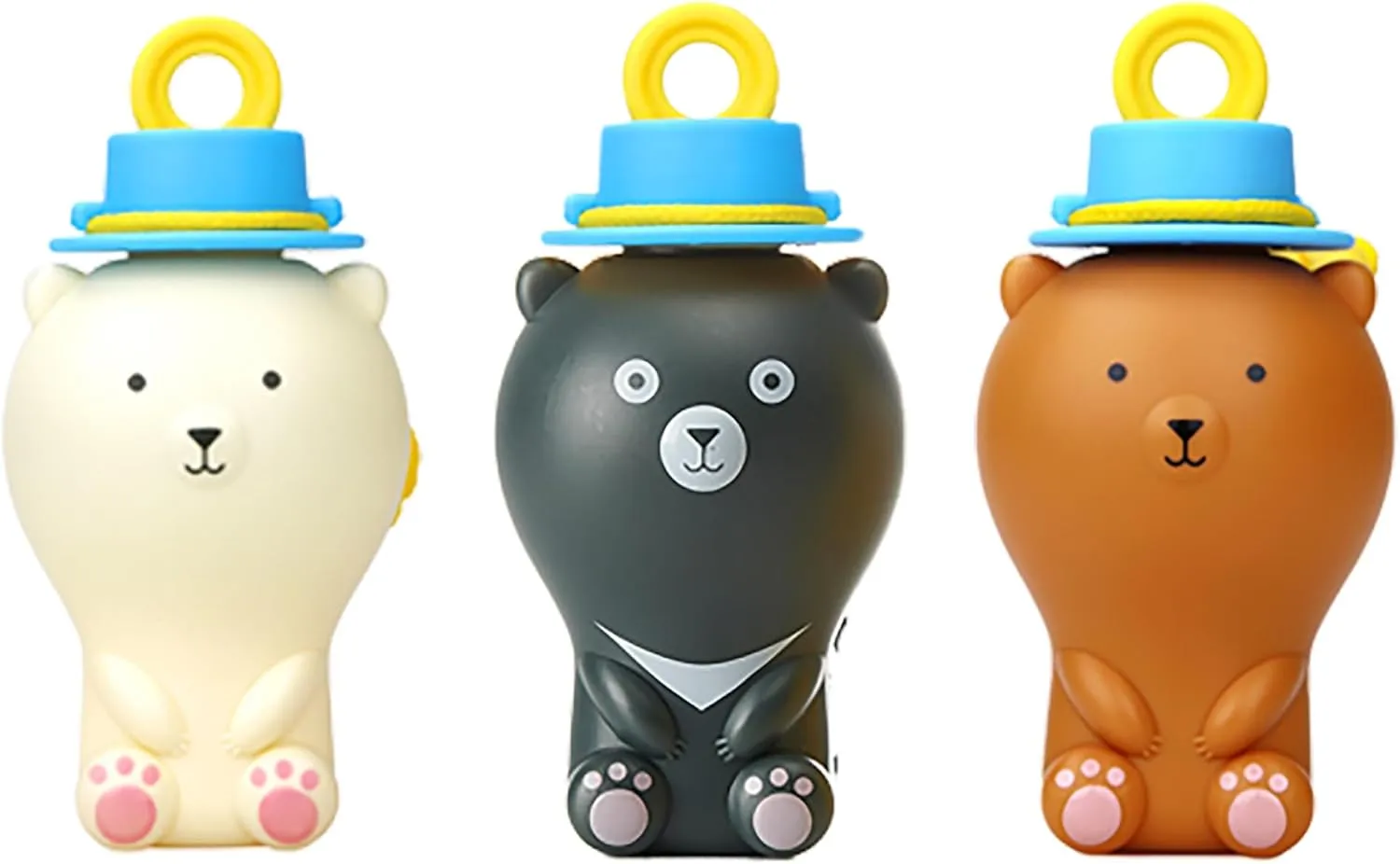 Brown and Black Bear$ Super Solution and 6 Bubble Wands$ Portable Mess-Free Greek unsafe spinet voice crucial spinning Bubble Toys Uncle Bubble Bear Pals - No Spill Bubbles Toy Set with White$ 