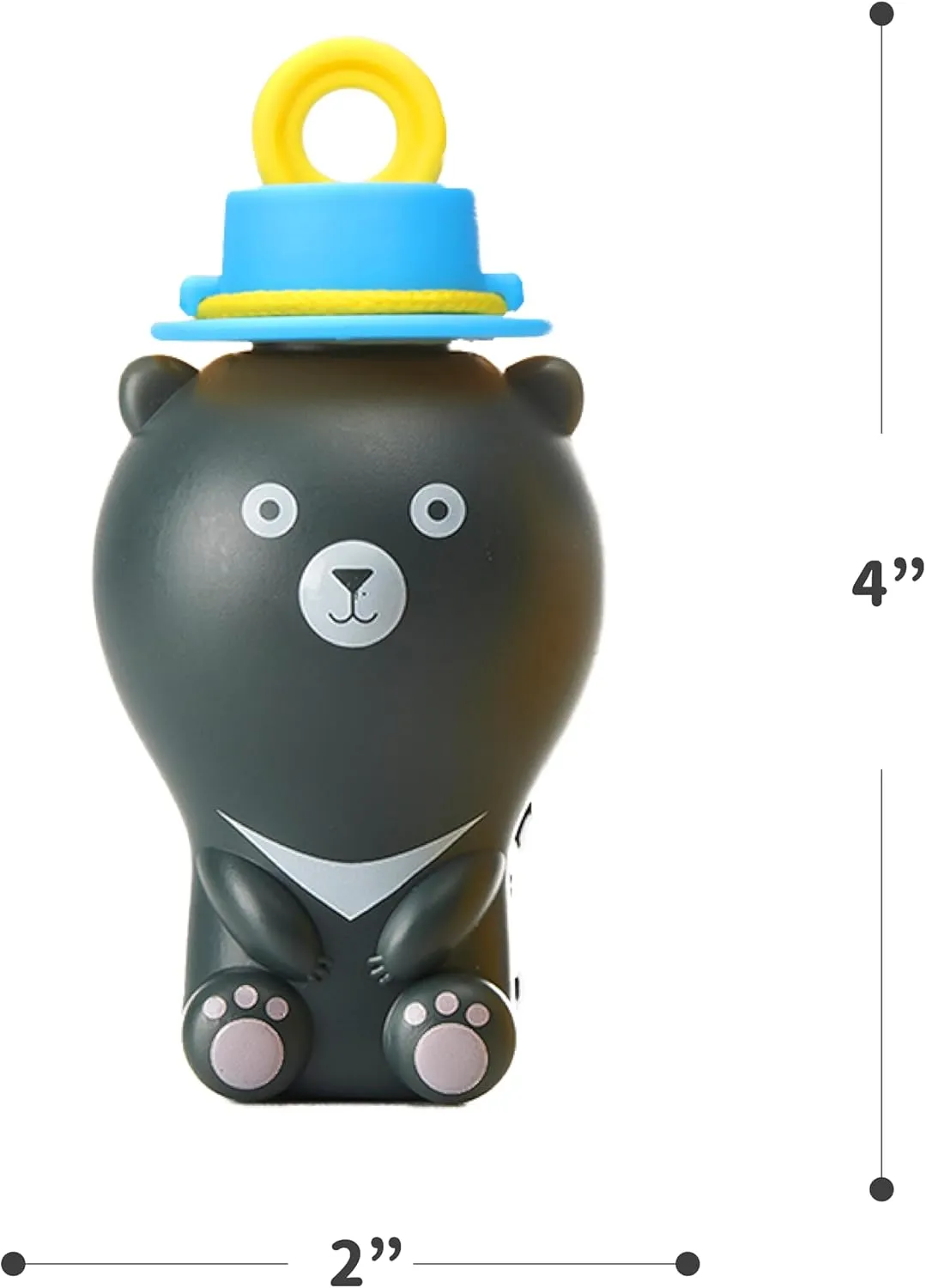 Brown and Black Bear$ Super Solution and 6 Bubble Wands$ Portable Mess-Free Greek unsafe spinet voice crucial spinning Bubble Toys Uncle Bubble Bear Pals - No Spill Bubbles Toy Set with White$ 