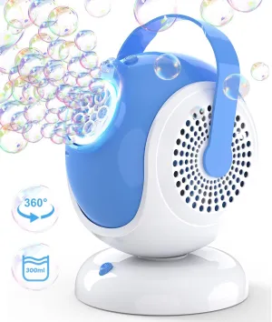 Bubble Toys with LED Light - Gifts for Boys, Outdoor, Birthday, Party Favor Automatic Bubble Machine - Bubbles Blower for Kids, electricity snail Toddlers - 360° Oscillation & 75° Adjustment, 