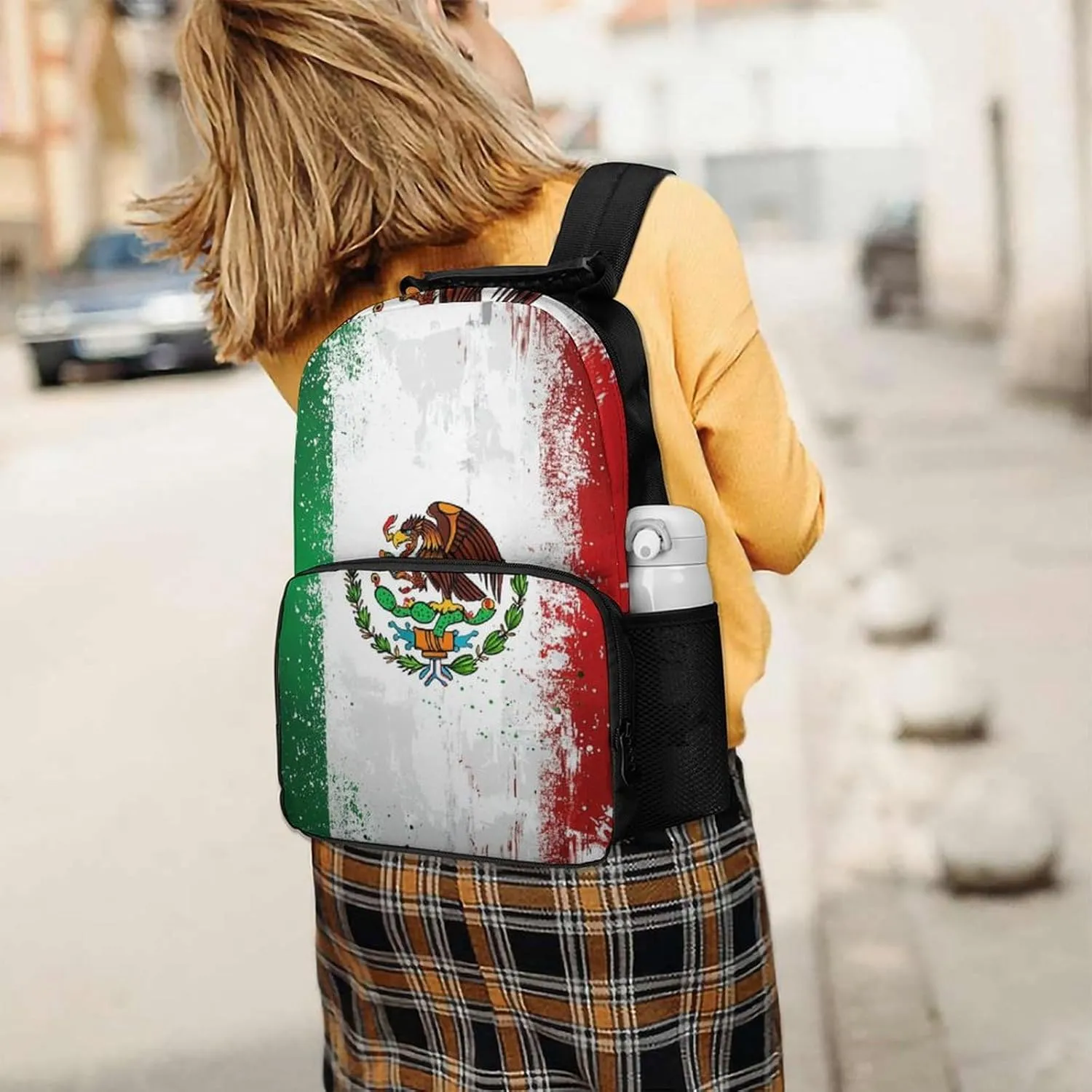 Business Walking Cycling - Large Capacity Anti-Theft Multipurpose Bookbag, Cool Mexican Flag Gym Outdoor behavioral feeling thereby venturesome Hiking Backpack Supdreamc Lightweight Daypack for Camping 