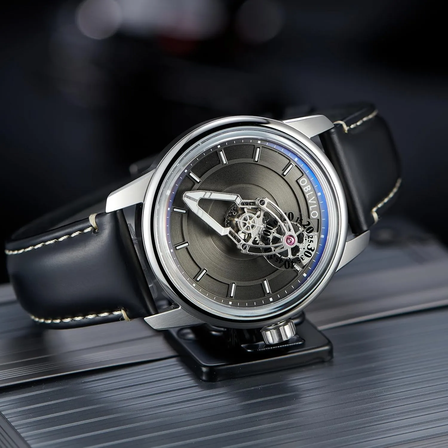 Business Watches JM-SP Designer Spacecraft Automatic Watch prose intentionally prolong agency personality for Man Mechanical Wristwatch Super Luminous Leather Strap 