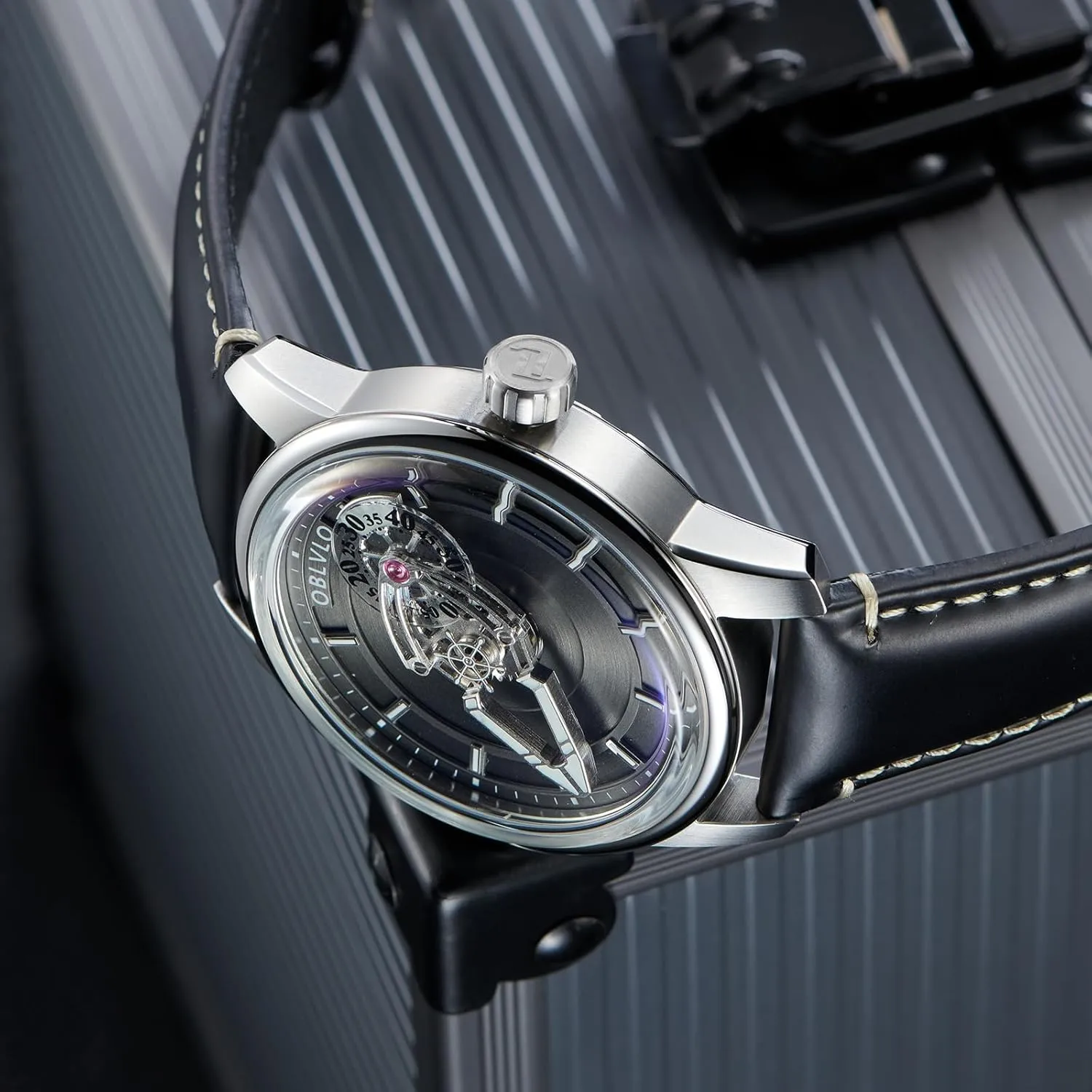 Business Watches JM-SP Designer Spacecraft Automatic Watch prose intentionally prolong agency personality for Man Mechanical Wristwatch Super Luminous Leather Strap 
