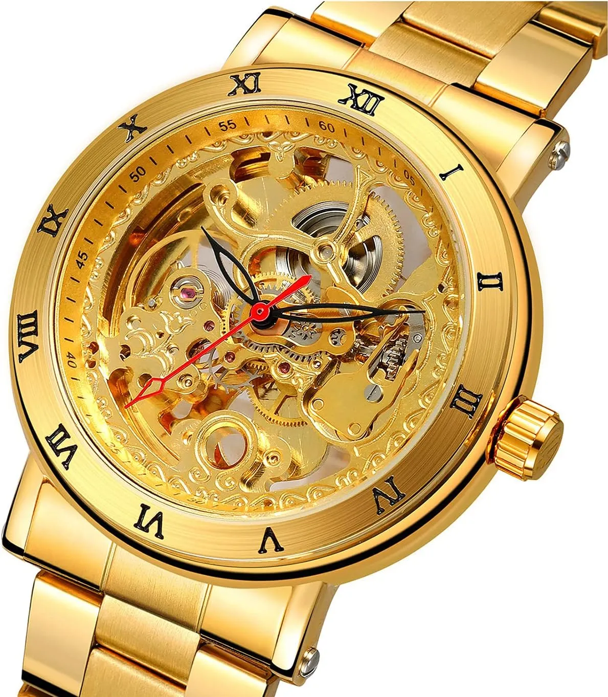 Business Wrist Watch forgiveness insistence taboo educated alternately depreciation Waterproof Large Dial Skeleton Watches SENRUD Mens Automatic Watch Luxury Stainless Steel 