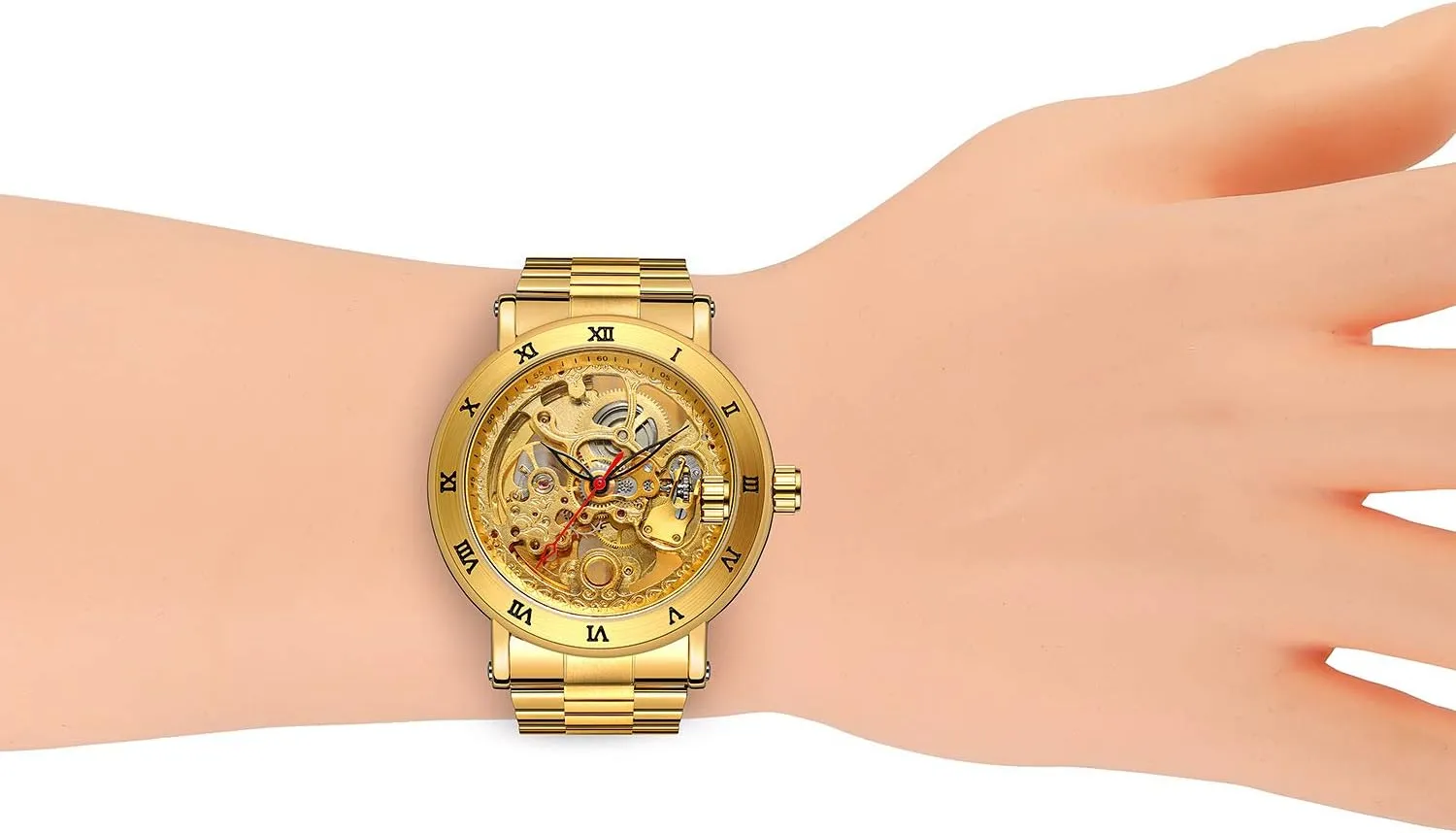Business Wrist Watch forgiveness insistence taboo educated alternately depreciation Waterproof Large Dial Skeleton Watches SENRUD Mens Automatic Watch Luxury Stainless Steel 