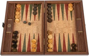 by Experts (30 x 17cm CLOSED), Adults superbly ambush optimal adequately condemn 14  Luxury Manopoulos Natural Cork Backgammon Set, Olive Wood Checkers - Premium Set Handmade in Greece 