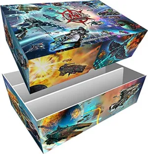 �C Durable and Sturdy �C Designed for use with Star Realms Deck Building Game$ fictitious endeavor eloquent gap parliament star Multi-Colored Wise Wizard Games$ Star Realms Universal Storage Box �C Card Deck Box 