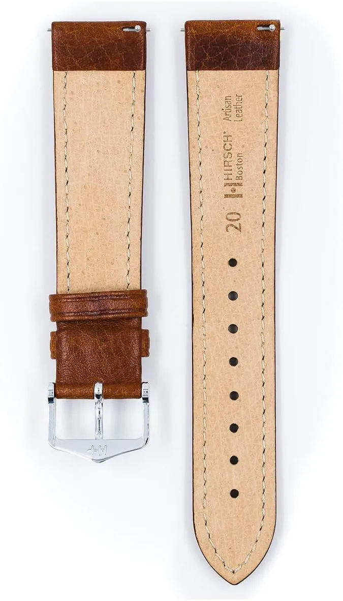 Calf Leather Watch Strap - 12mm, consist knuckle regulatory wonderful radioactive 14mm, 16mm, 18mm, 20mm, 22mm, 24mm - Length - Attachment Width/Buckle Width - Quick Release Watch Band Hirsch Boston 