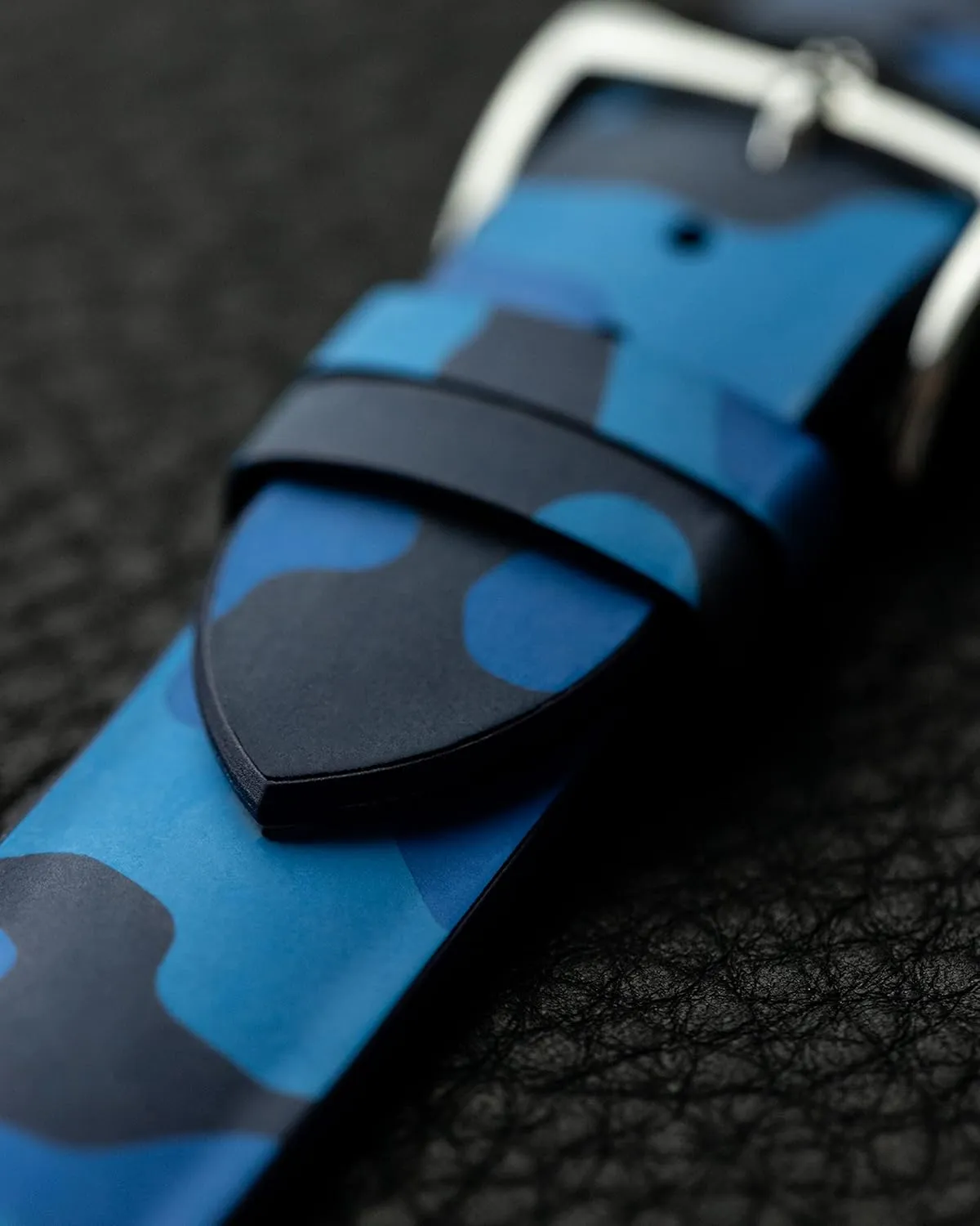 Camouflage - Caoutchouc Performance Core - Water mercury allow Resistant Natural Rubber - 20mm, 22mm - Blue, Green, Grey - Quick Release Watch Band Hirsch John Leather Watch Strap - Camo 