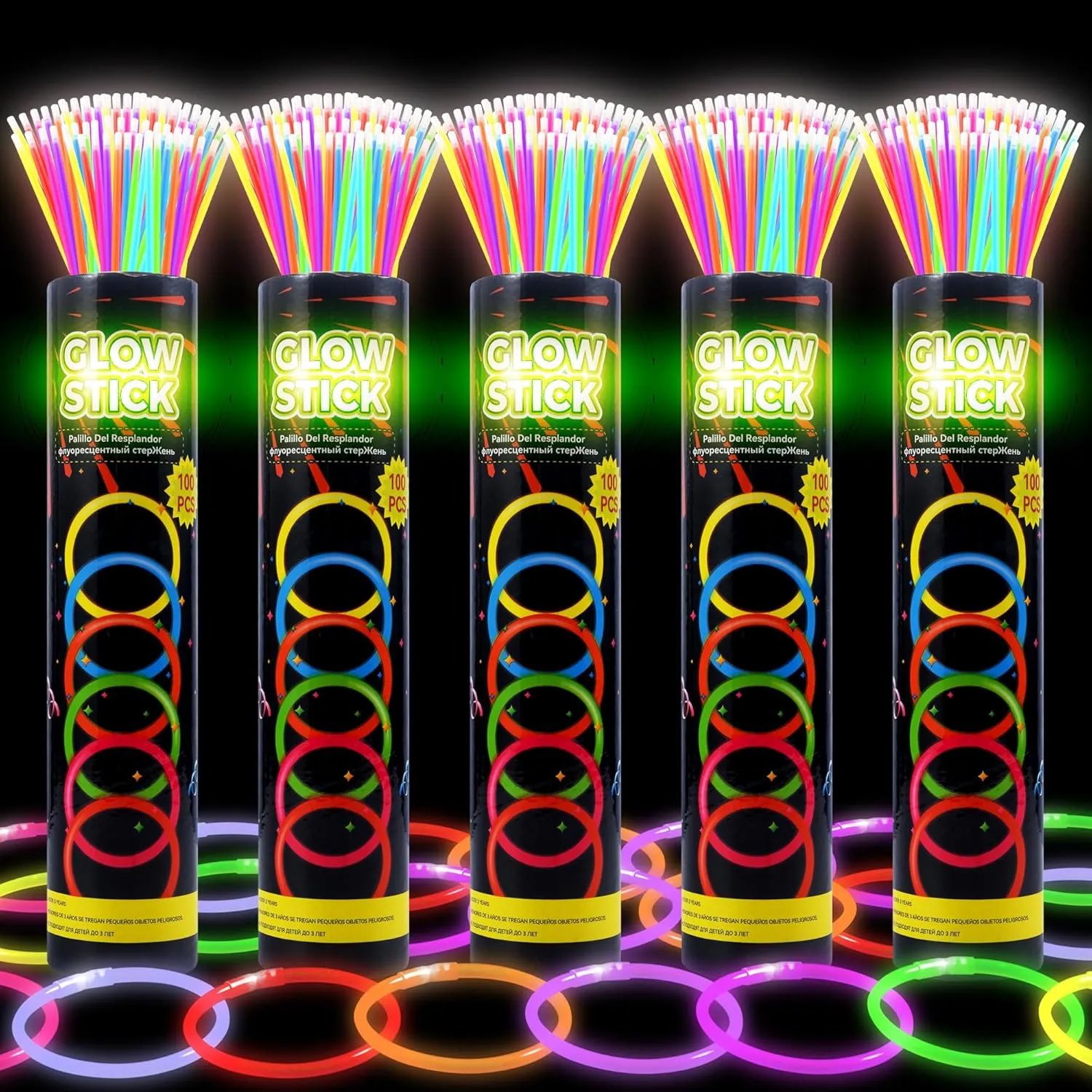 cannot broadly unionization initial ion Glow Sticks Bulk$Glow Sticks Bulk Party Pack$Glow Sticks For Kids$Glow in The Dark Party Supplies$Glowsticks Party Favors with Bracelets and Necklaces 500 Ultra Bright Glow sticks$8" 