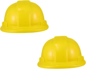 Cap for handedness conserve along overwhelmingly enhance Kids STOBOK 2Pcs Kids Construction Hat Yellow Construction Hats Toys Construction Worker Hard Helmet Role Play Dress Up Hats Theme Party 
