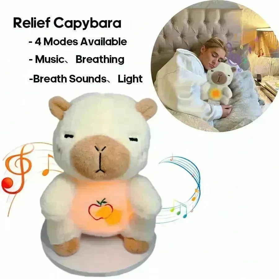 Capybara Musical Breathing Teddy Plushie