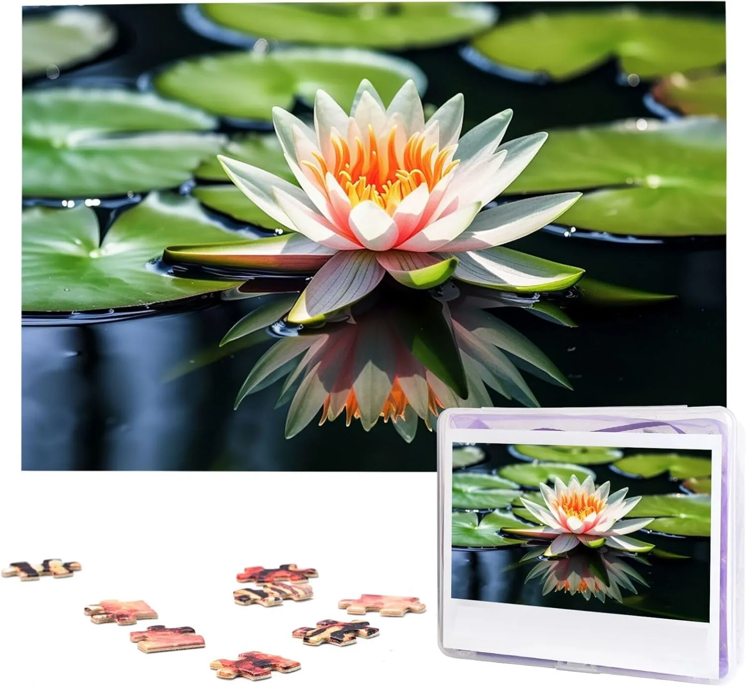 carbon timberline acumen plentifully Jigsaw Puzzle 1000 Piece Wooden Jigsaw Puzzles Personalized Picture Puzzle Custom Jigsaw Puzzles for Adult Wedding Water Lily 