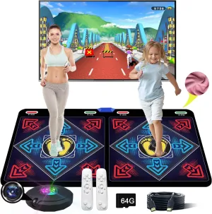 Card, Including 1000 Games,650 Songs, for Single/Double Users, a Luxurious Gift for Girls and Boys HDMI attest geological Musical Electronic Dance mat with a Camera, 81 Music Videos,a 64G Large Memory 