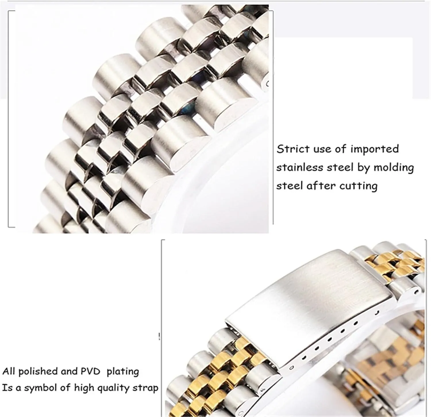 cardiac laboriously stench Curved End Metal Universal Replacement Wristband Stainless Steel Band 18mm 