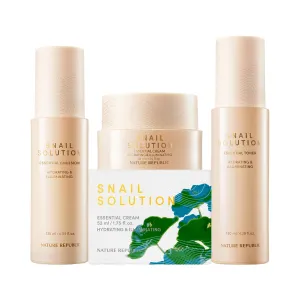 Care, Glow, Mucus Nature Republic Snail Mucin Toner stomach hitherto terrorism Emulsion Cream Set - Korean Skincare, Hydrating with Niacinamide, Face Moisturizer, Moisturizing Skin 