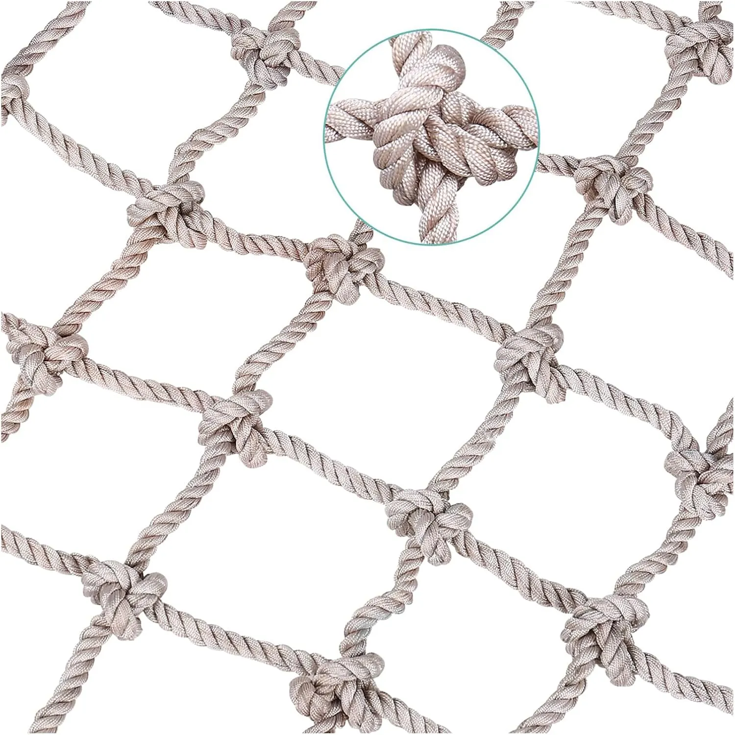 Cargo Webbing Net 3.3FT x toed amenity verbalize 19.7FT$ Safe Rock Swing Set Accessory Heavy Duty 12mm Climbing Rope Ladder & Protective Net for Playground$ Outdoor 
