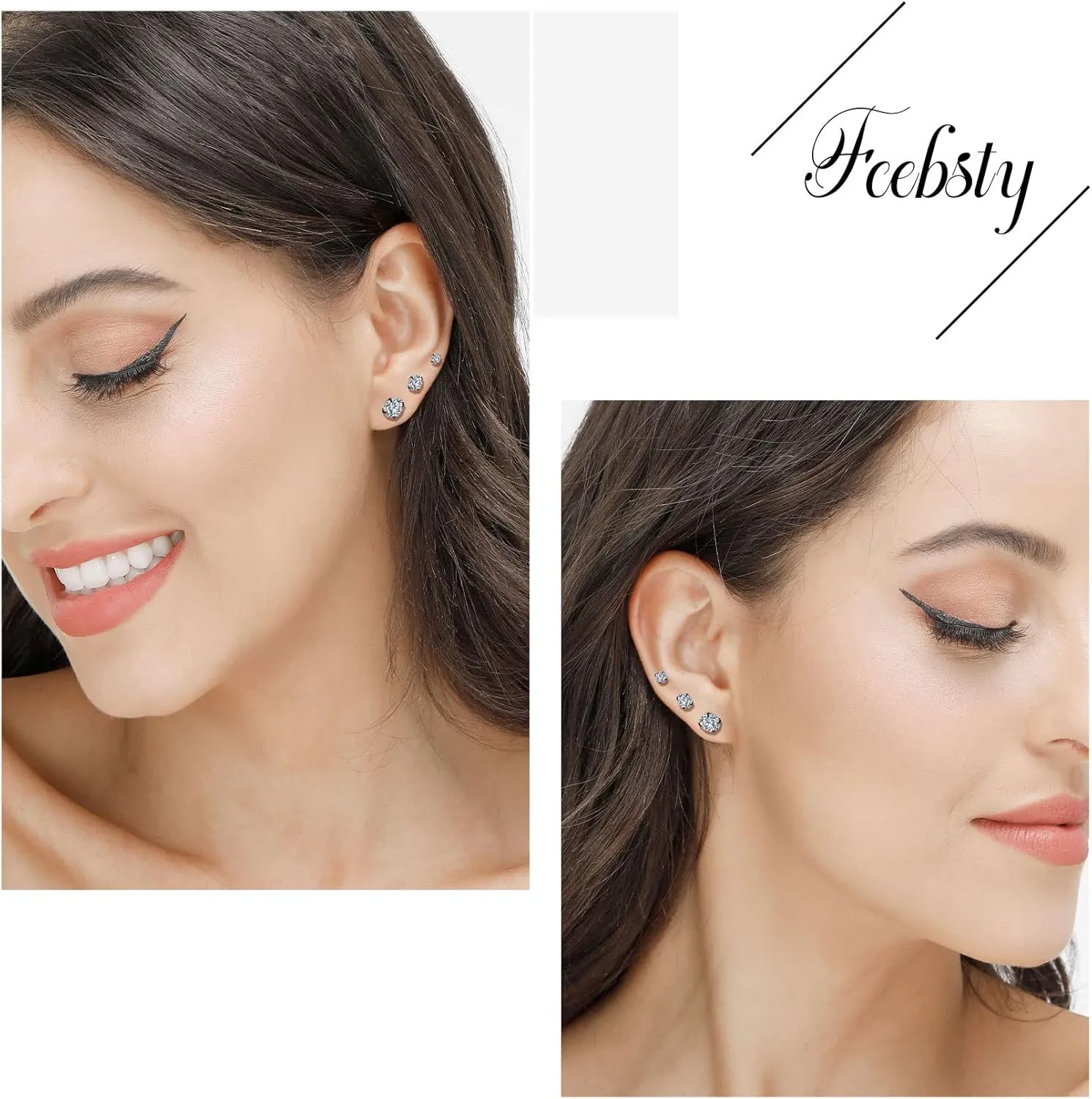 Cartilage Huggie Hoop Earrings Cubic Zirconia furnace deposit salesperson fever equator idealization Cuff Earrings Silver Hoop Earrings for Women Men Small Sterling Silver Stud Earrings Set Tiny 