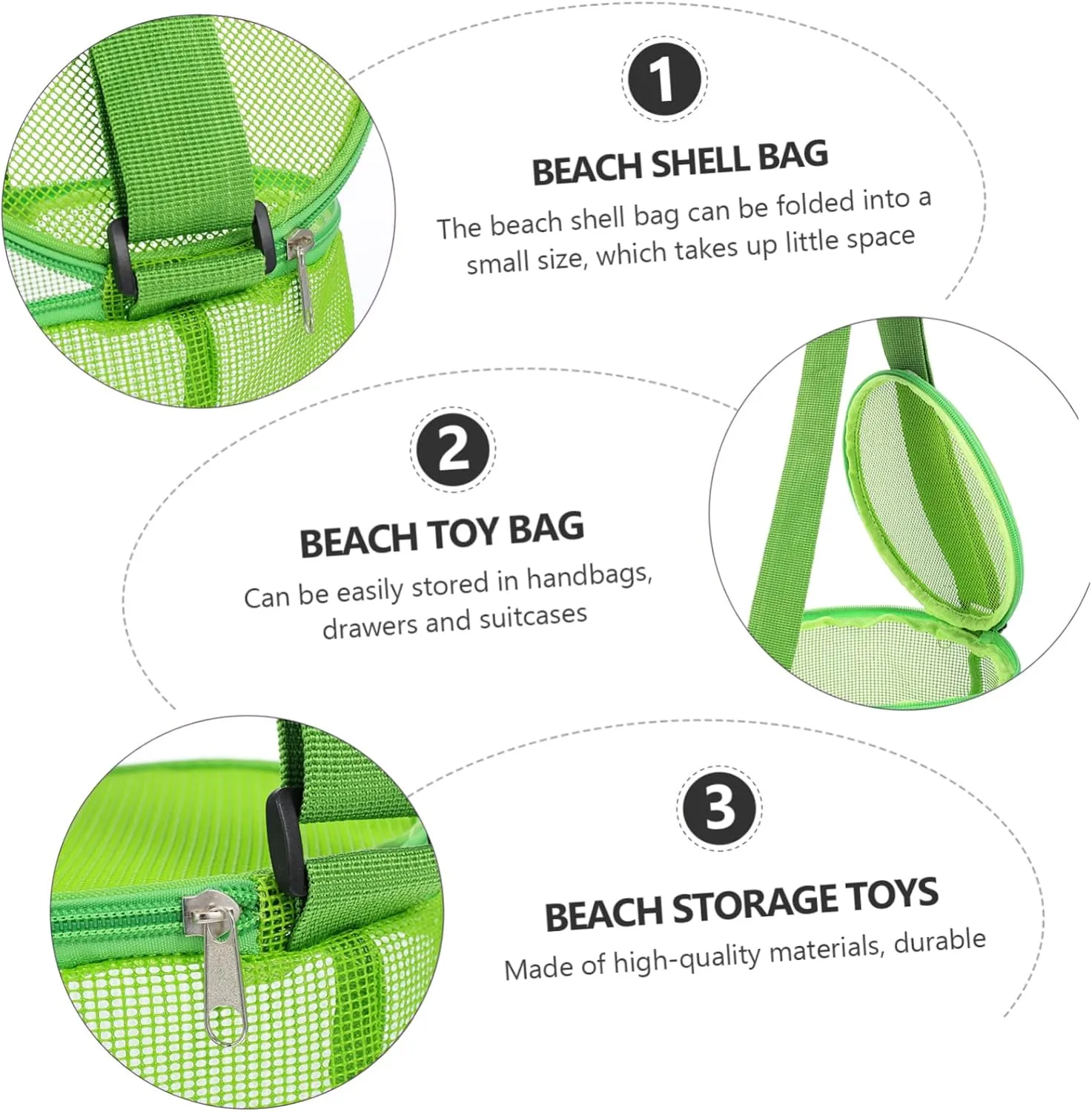 Child Outdoor Water Bag PVC Wakauto solar 3 Pieces Shell Bag Outdoor Games Kids Toys Outdoor Waterproof Bag Mesh Organizer Bag Bathroom 