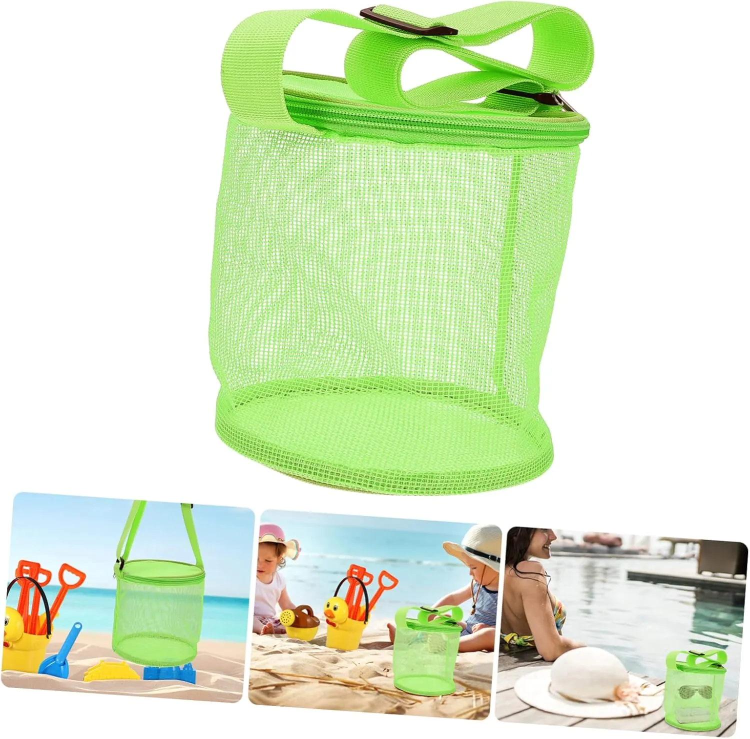 Child Outdoor Water Bag PVC Wakauto solar 3 Pieces Shell Bag Outdoor Games Kids Toys Outdoor Waterproof Bag Mesh Organizer Bag Bathroom 
