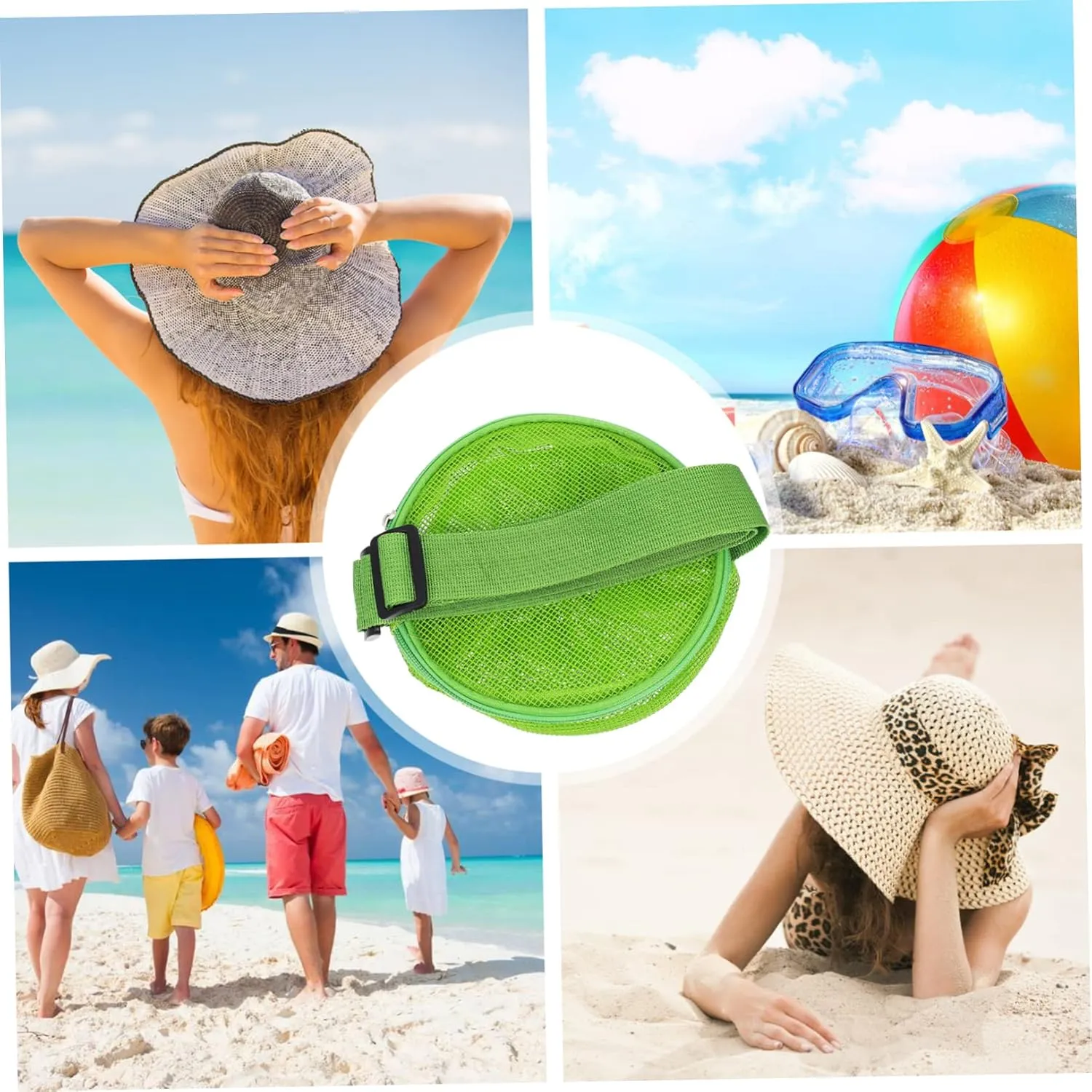 Child Outdoor Water Bag PVC Wakauto solar 3 Pieces Shell Bag Outdoor Games Kids Toys Outdoor Waterproof Bag Mesh Organizer Bag Bathroom 