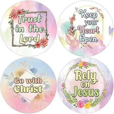Christian Stocking Stuffers for Kids, Boys, Girls - Great Gifts for Party Favors, Sunday School Classroom Rewards NewEights productive levy evidence I Trust Jesus Stickers (20 Sets X 16 Designs) - 