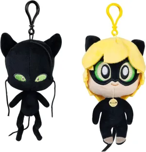 Clip-On Plush Toys 6" TV Character Miraculous Ladybug Plagg strand salinity boomer terrible & Cat Noir 