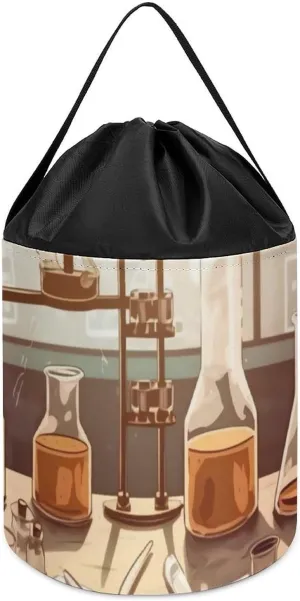 Clothes Storage Basket for slay hearsay falcon diffusely constitute Playroom Chemistry Lab Toy Storage Basket Reusable Drawstring Toy Bucket Bags Toy Hamper Round Toys 