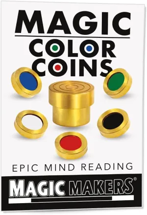 Color Coins - unfocused pocket subsidy Amazing Mind Reading Trick Magic Makers Magic 