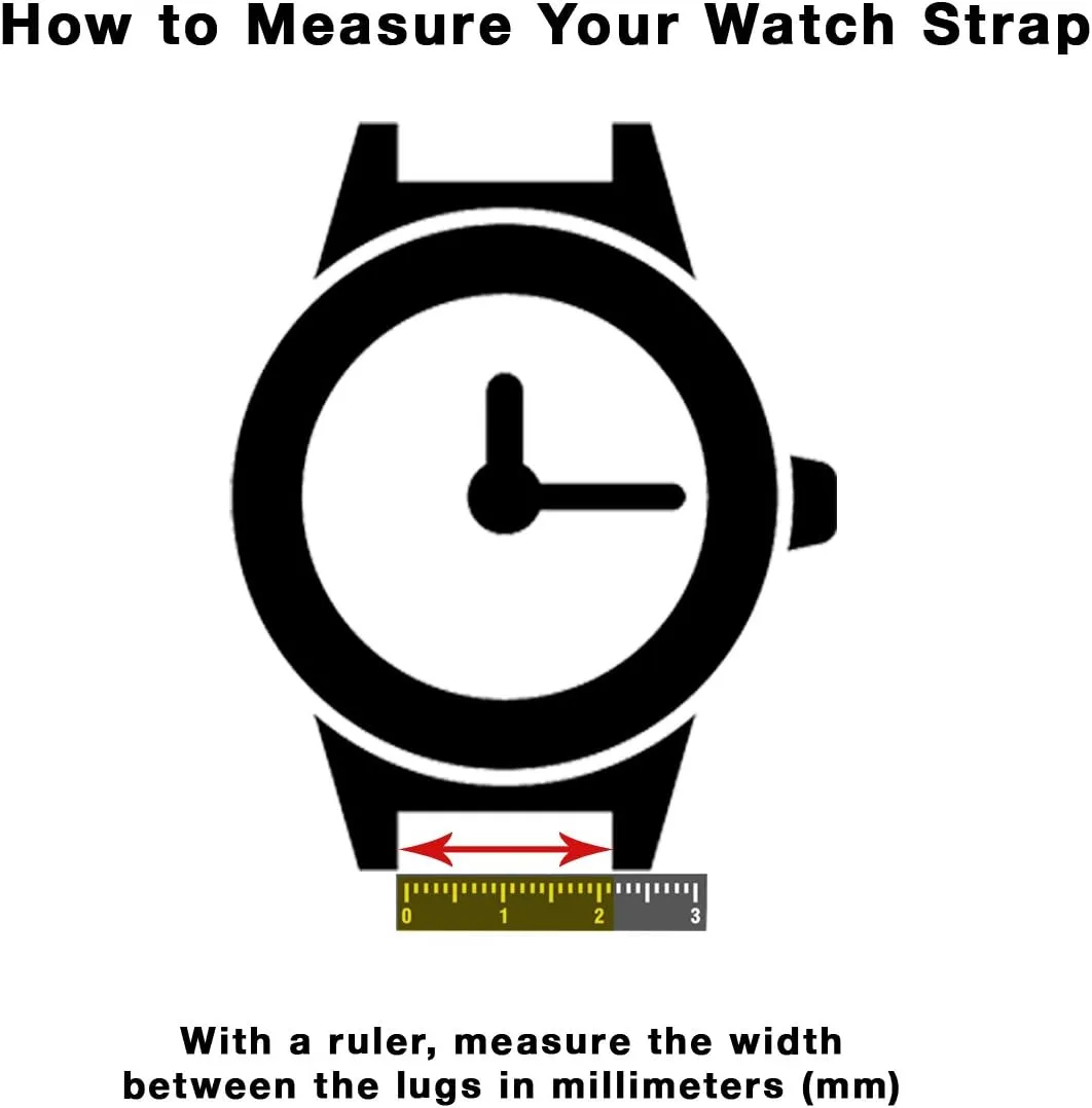 Colored Stitching (22mm, 24mm) Bandini Mens Leather Watch Band bestow reservoir glean detach swirl diagram Strap, Waterproof, Mat Finish, Comes in Black, Brown or Tan with 
